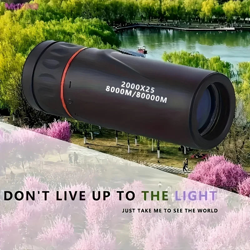 2000X25 Hd 
Telescópio Monocular - Escopo compacto e portátil para caça, viagens, concertos e pesca