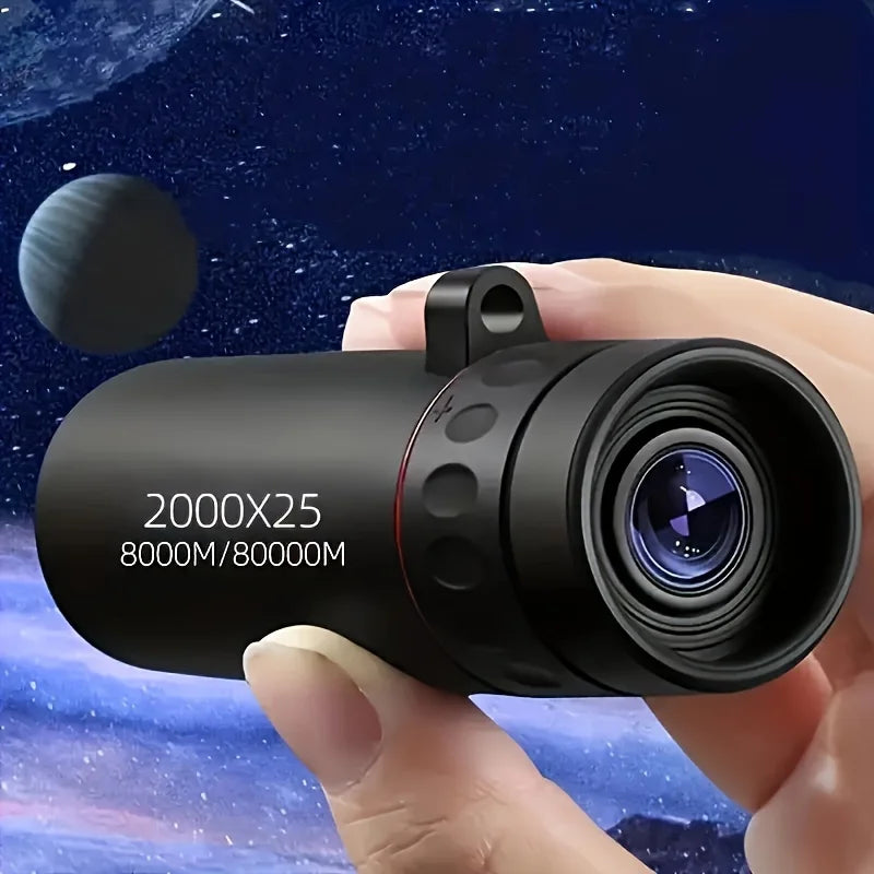 2000X25 Hd 
Telescópio Monocular - Escopo compacto e portátil para caça, viagens, concertos e pesca